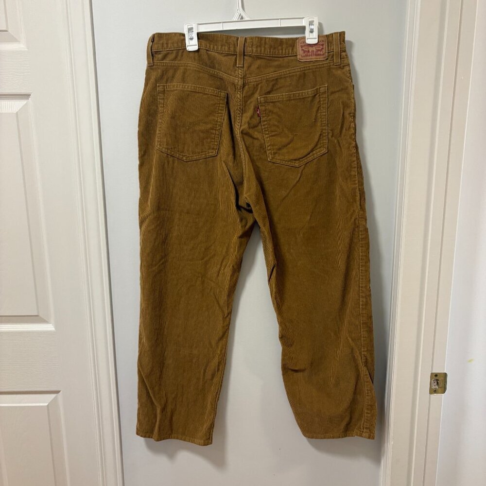Levi's Brown Corduroy Pants 94 BAGGY sz 33 Preppy 90s style cottage core - Picture 8 of 14